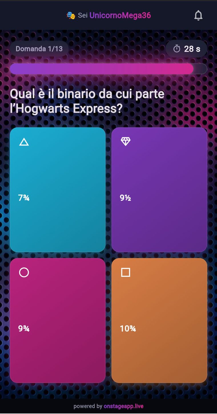 Quiz sul telefono